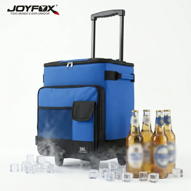 Bolsa Térmica com Rodinhas Cooler 38L Impermeável Joyfox