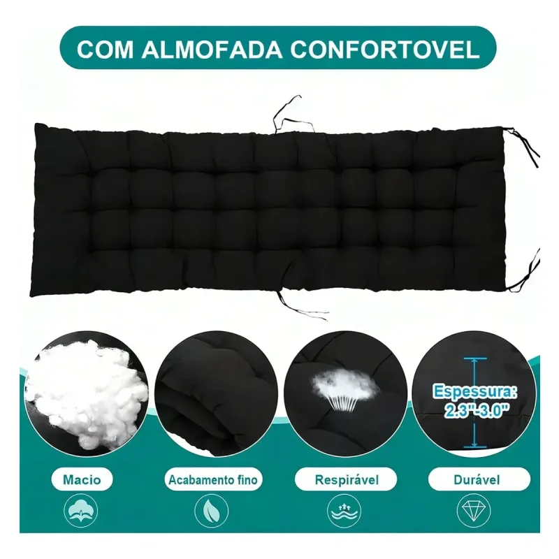 Cadeira De Praia Reclinavel Zero Gravity Maxhouse 150kg