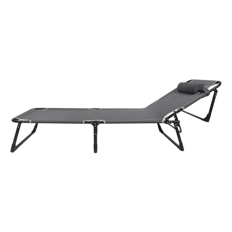 Cadeira Espreguicadeira Lounge Pelegrin Pel 3510 Cinza
