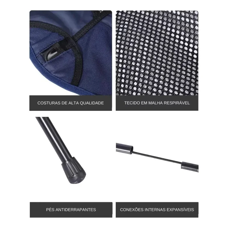 Cadeira Portatil Dobravel Pesca Camping 140kg Carecam Pro