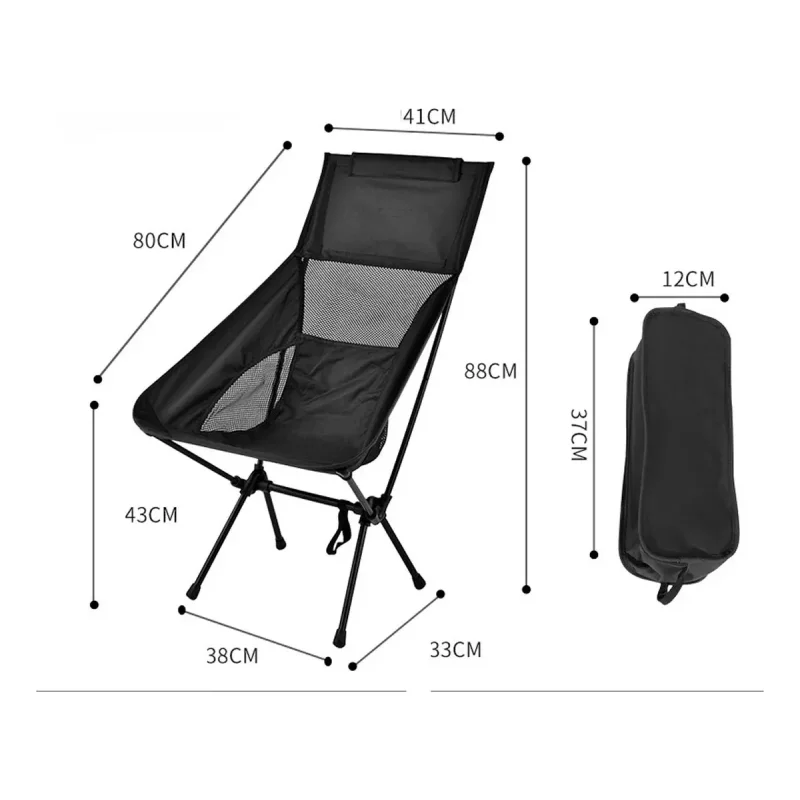 Cadeira Portatil Dobravel Pesca Camping 140kg Carecam Pro