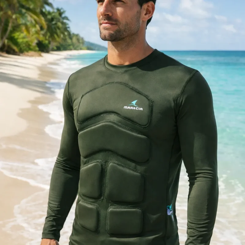 Camisa Flutuadora Uv50 Marcia Manga Longa Ate 75kg