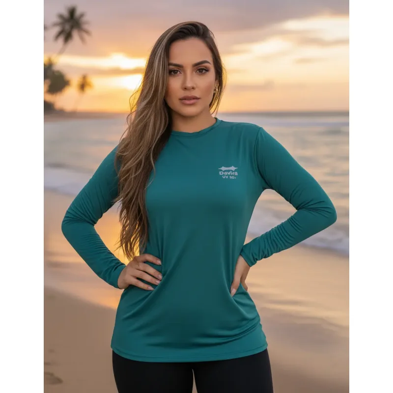 Camiseta Termica Feminina Uv Segunda Pele Sl07