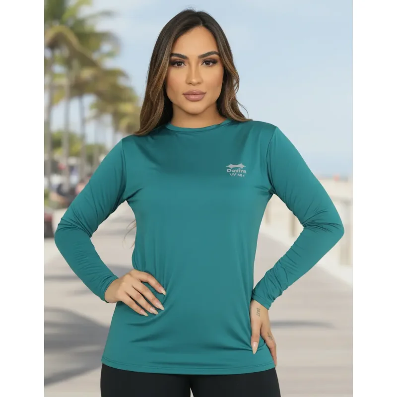 Camiseta Termica Feminina Uv Segunda Pele Sl07