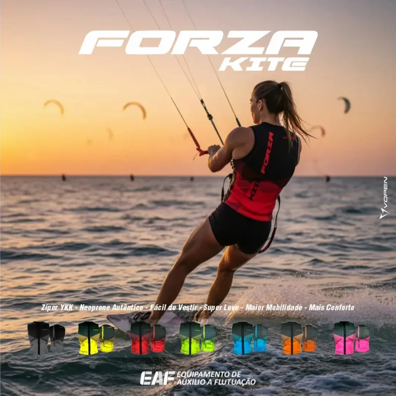 Colete De Flutuacao Neoprene Forza Kitesurf Vopen P