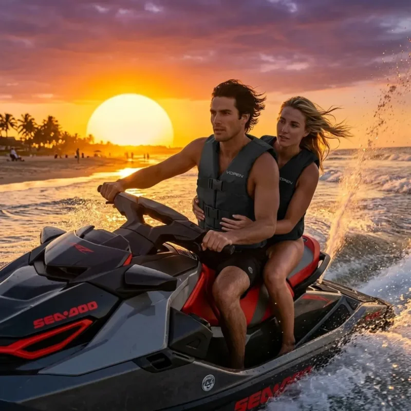 Colete Salva Vidas Jetski Nylon Homologado Classe V Eg