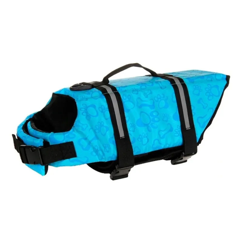 Colete Salva Vidas Pet Caes Oxford Azul P