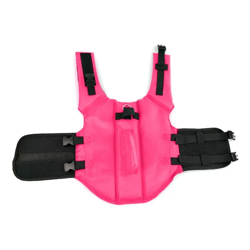 Colete Salva Vidas Pet Tubarao Rosa E Azul