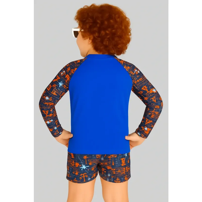 Conjunto Infantil Menino Termico Uv50 E Bermuda