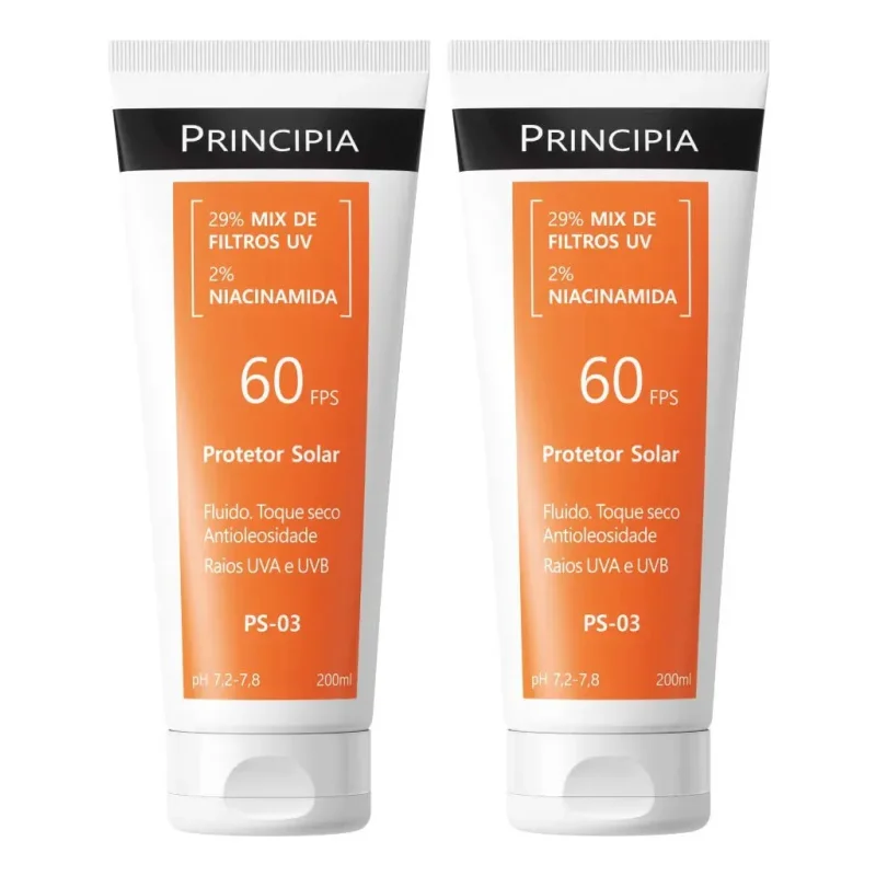 Kit 2 Protetor Solar Corporal Principia Ps 03 Fps 60