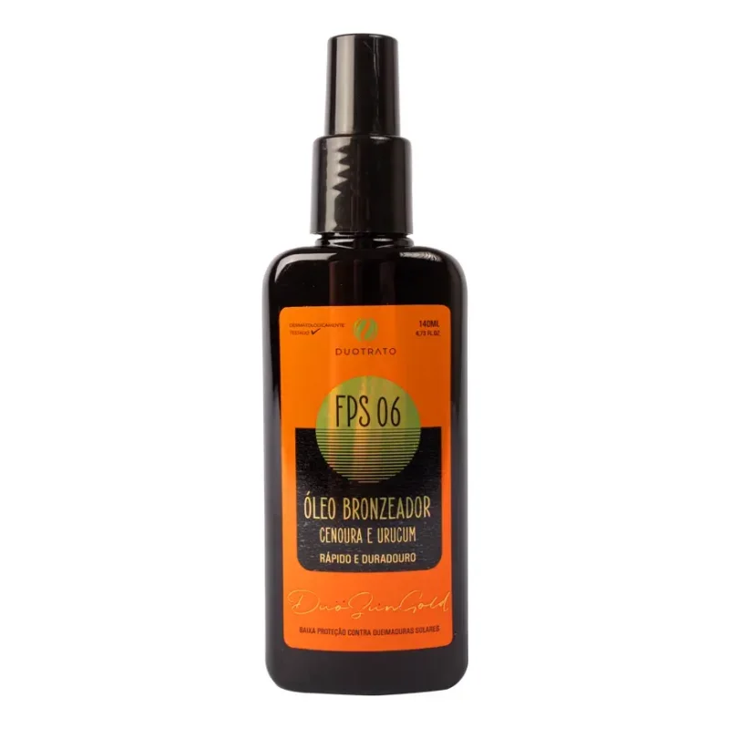 Óleo Bronzeador Duotrato Cenoura e Urucum FPS 6 140ml