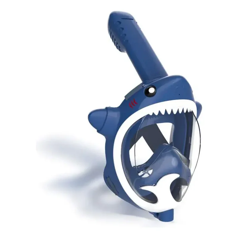 Mascara De Mergulho Infantil Full Face Tubarao Snorkel