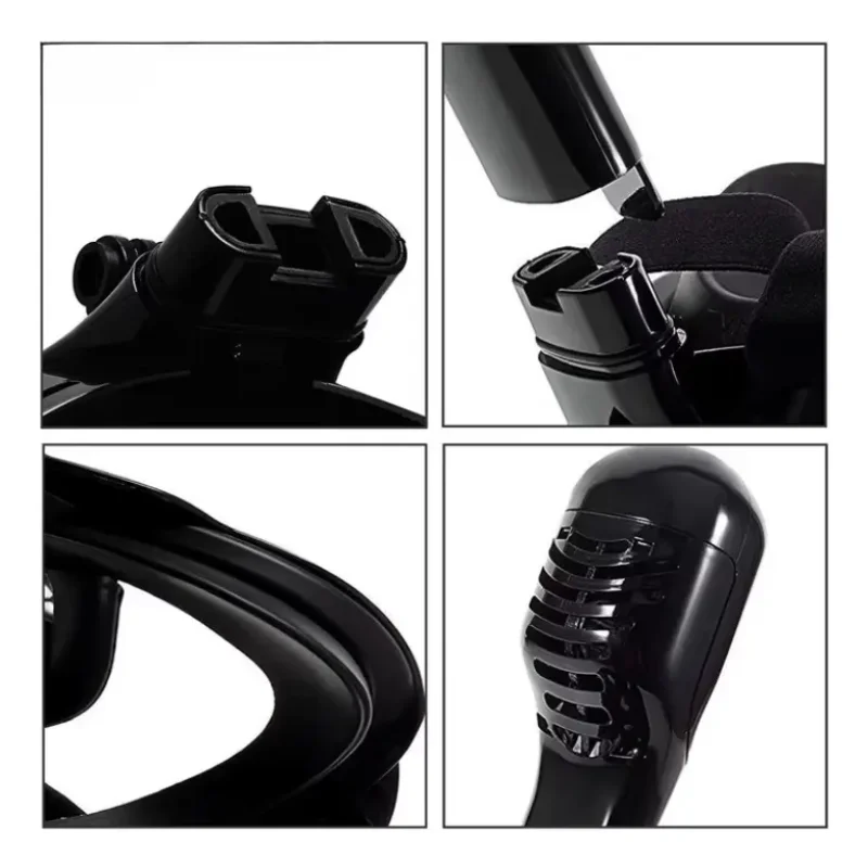 Mascara De Mergulho Snorkel 180 Com Suporte Gopro