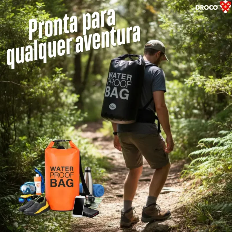 Mochila Bolsa Estanque 20l Impermeavel Droco