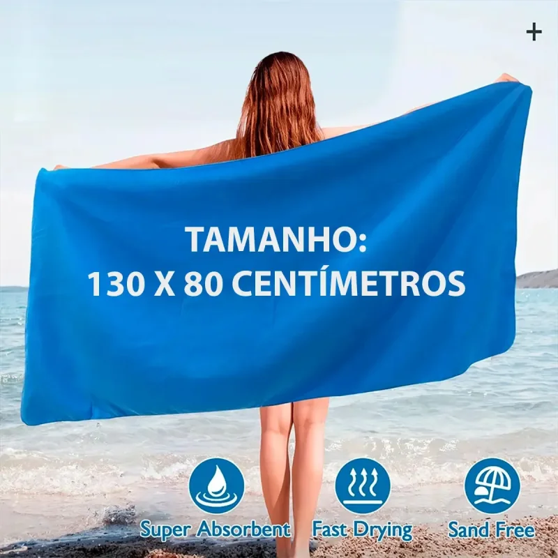 Toalha De Banho Microfibra Grande Secagem Rapida Bh Trekking